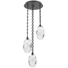 Hammerton CNB0035-03-MB-OC-CH2-E2 - Ellisse Round 3pc Multi-Pendant with Chain