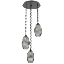 Hammerton CNB0035-03-MB-OS-CH2-E2 - Ellisse Round 3pc Multi-Pendant with Chain