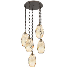 Hammerton CNB0035-05-FB-OA-CH1-E2 - Ellisse Round 5pc Multi-Pendant with Chain