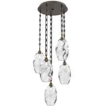 Hammerton CNB0035-05-FB-OC-CH3-E2 - Ellisse Round 5pc Multi-Pendant with Chain