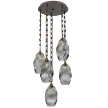 Hammerton CNB0035-05-FB-OS-CH3-E2 - Ellisse Round 5pc Multi-Pendant with Chain