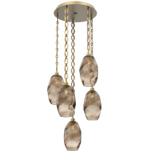 Hammerton CNB0035-05-GB-OB-CH2-E2 - Ellisse Round 5pc Multi-Pendant with Chain