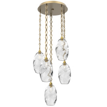 Hammerton CNB0035-05-GB-OC-CH1-E2 - Ellisse Round 5pc Multi-Pendant with Chain