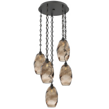 Hammerton CNB0035-05-MB-OB-CH1-E2 - Ellisse Round 5pc Multi-Pendant with Chain