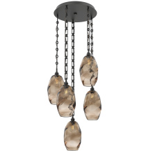 Hammerton CNB0035-05-MB-OB-CH3-E2 - Ellisse Round 5pc Multi-Pendant with Chain