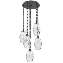 Hammerton CNB0035-05-MB-OC-CH3-E2 - Ellisse Round 5pc Multi-Pendant with Chain