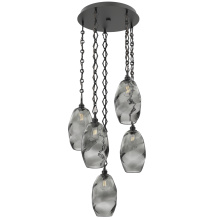 Hammerton CNB0035-05-MB-OS-CH1-E2 - Ellisse Round 5pc Multi-Pendant with Chain