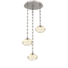 Hammerton CNB0036-03-BS-OA-CH3-E2 - Coppa Round 3pc Multi-Pendant with Chain