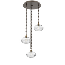 Hammerton CNB0036-03-FB-OC-CH3-E2 - Coppa Round 3pc Multi-Pendant with Chain