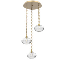 Hammerton CNB0036-03-GB-OC-CH1-E2 - Coppa Round 3pc Multi-Pendant with Chain