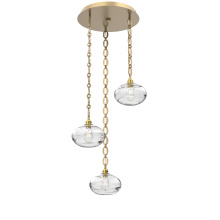 Hammerton CNB0036-03-GB-OC-CH2-E2 - Coppa Round 3pc Multi-Pendant with Chain