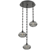 Hammerton CNB0036-03-MB-OS-CH3-E2 - Coppa Round 3pc Multi-Pendant with Chain
