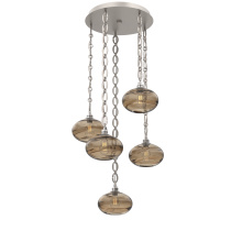 Hammerton CNB0036-05-BS-OB-CH2-E2 - Coppa Round 5pc Multi-Pendant with Chain