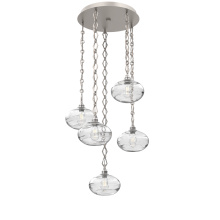 Hammerton CNB0036-05-BS-OC-CH1-E2 - Coppa Round 5pc Multi-Pendant with Chain