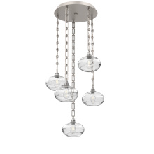 Hammerton CNB0036-05-BS-OC-CH3-E2 - Coppa Round 5pc Multi-Pendant with Chain