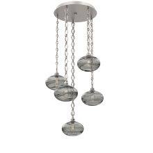 Hammerton CNB0036-05-BS-OS-CH1-E2 - Coppa Round 5pc Multi-Pendant with Chain