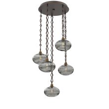 Hammerton CNB0036-05-FB-OS-CH1-E2 - Coppa Round 5pc Multi-Pendant with Chain