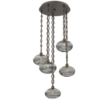 Hammerton CNB0036-05-FB-OS-CH2-E2 - Coppa Round 5pc Multi-Pendant with Chain