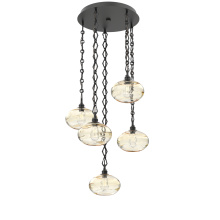 Hammerton CNB0036-05-MB-OA-CH1-E2 - Coppa Round 5pc Multi-Pendant with Chain