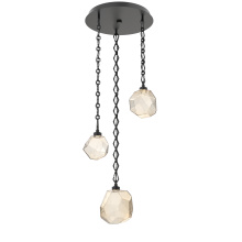 Hammerton CNB0039-03-MB-A-CH1-L3 - Gem Round 3pc Multi-Pendant with Chain