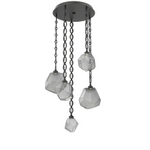 Hammerton CNB0039-05-MB-S-CH2-L3 - Gem Round 5pc Multi-Pendant with Chain