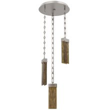 Hammerton CNB0042-03-BS-BG-CH3-L3 - Parallel Round 3pc Multi-Pendant with Chain