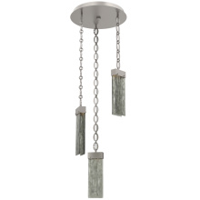 Hammerton CNB0042-03-BS-SG-CH2-L3 - Parallel Round 3pc Multi-Pendant with Chain