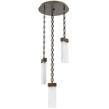 Hammerton CNB0042-03-FB-CR-CH2-L1 - Parallel Round 3pc Multi-Pendant with Chain