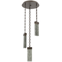 Hammerton CNB0042-03-FB-SG-CH1-L1 - Parallel Round 3pc Multi-Pendant with Chain