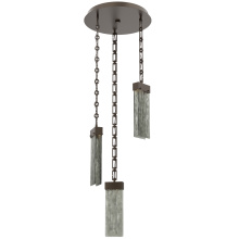 Hammerton CNB0042-03-FB-SG-CH3-L3 - Parallel Round 3pc Multi-Pendant with Chain