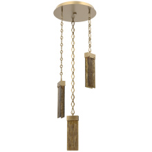 Hammerton CNB0042-03-GB-BG-CH1-L1 - Parallel Round 3pc Multi-Pendant with Chain