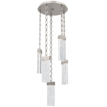 Hammerton CNB0042-05-BS-CG-CH1-L1 - Parallel Round 5pc Multi-Pendant with Chain