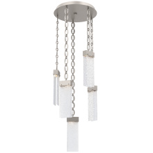 Hammerton CNB0042-05-BS-CR-CH2-L3 - Parallel Round 5pc Multi-Pendant with Chain