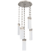 Hammerton CNB0042-05-BS-CR-CH3-L1 - Parallel Round 5pc Multi-Pendant with Chain