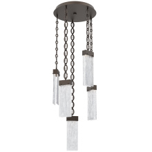 Hammerton CNB0042-05-FB-CG-CH2-L1 - Parallel Round 5pc Multi-Pendant with Chain