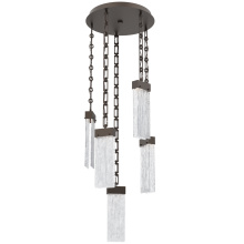 Hammerton CNB0042-05-FB-CG-CH3-L3 - Parallel Round 5pc Multi-Pendant with Chain