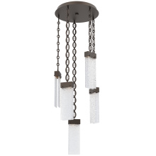 Hammerton CNB0042-05-FB-CR-CH2-L1 - Parallel Round 5pc Multi-Pendant with Chain