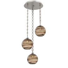 Hammerton CNB0047-03-BS-OB-CH2-E2 - Terra Round 3pc Multi-Pendant with Chain