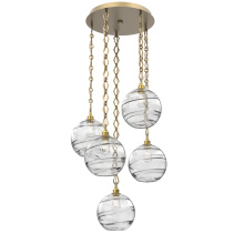 Hammerton CNB0047-05-GB-OC-CH1-E2 - Terra Round 5pc Multi-Pendant with Chain