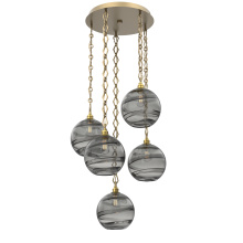 Hammerton CNB0047-05-GB-OS-CH1-E2 - Terra Round 5pc Multi-Pendant with Chain