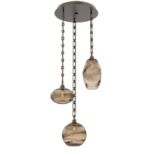 Hammerton CNB0048-03-FB-OB-CH3-E2 - Misto Round 3pc Multi-Pendant with Chain