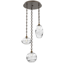 Hammerton CNB0048-03-FB-OC-CH1-E2 - Misto Round 3pc Multi-Pendant with Chain