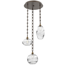 Hammerton CNB0048-03-FB-OC-CH3-E2 - Misto Round 3pc Multi-Pendant with Chain
