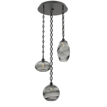 Hammerton CNB0048-03-MB-OS-CH2-E2 - Misto Round 3pc Multi-Pendant with Chain