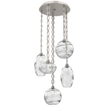 Hammerton CNB0048-05-BS-OC-CH2-E2 - Misto Round 5pc Multi-Pendant with Chain