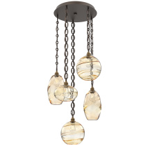 Hammerton CNB0048-05-FB-OA-CH2-E2 - Misto Round 5pc Multi-Pendant with Chain