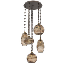 Hammerton CNB0048-05-FB-OB-CH3-E2 - Misto Round 5pc Multi-Pendant Chain