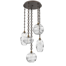 Hammerton CNB0048-05-FB-OC-CH2-E2 - Misto Round 5pc Multi-Pendant with Chain