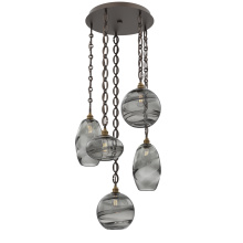Hammerton CNB0048-05-FB-OS-CH2-E2 - Misto Round 5pc Multi-Pendant Chain