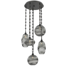 Hammerton CNB0048-05-MB-OS-CH3-E2 - Misto Round 5pc Multi-Pendant with Chain